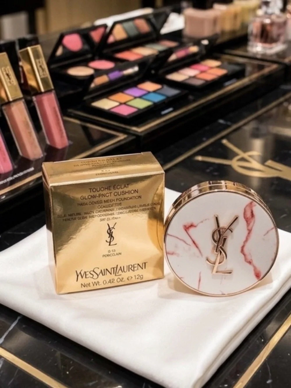 YSL Cushion Foundation Touche Eclat Glow Pact Couture Lmt Edition B10 Porcelain